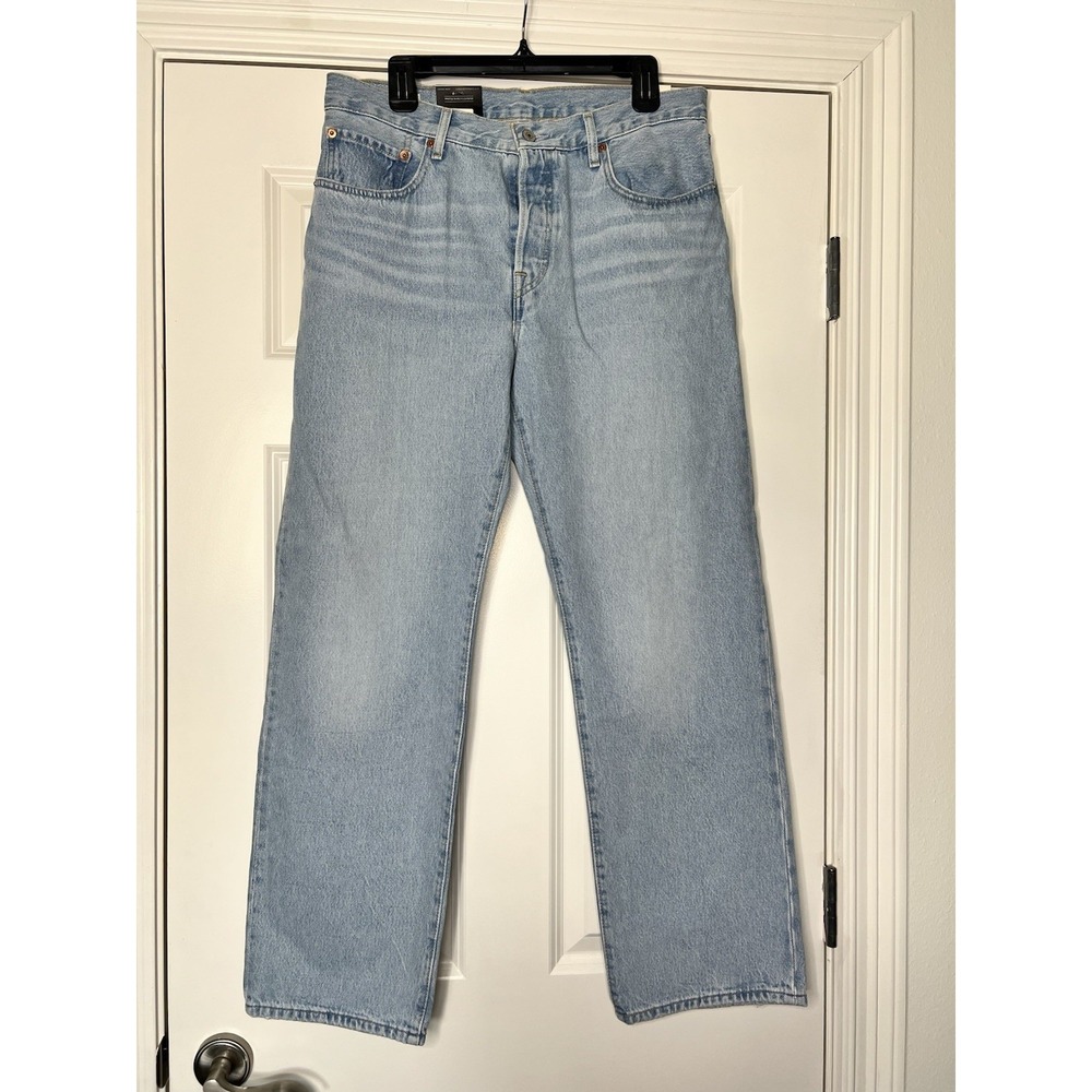 $99 Levis 501 90s Mid Rise straight leg 30‎ x 30 NWT medium wash blue jeans